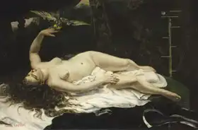 Courbet, Gustave: Žena s papouškem