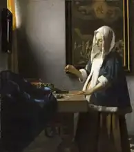 Vermeer, Jan: Žena držící váhu