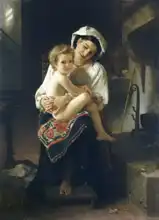 Bouguereau, Adolphe: Mladá matka s dítětem