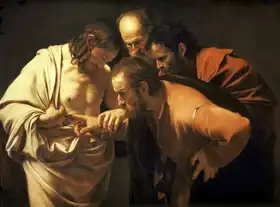 Caravaggio, M.: Nevěřící sv. Tomáš
