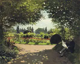 Monet, Claude: Adolphe Monet v zahradě
