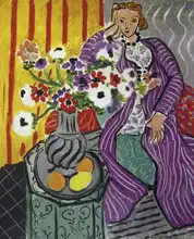 Matisse, Henri: Růžové šaty se sasankami