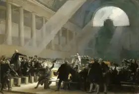 Fragonard, Alexandre E.: Mirabeau odpovídá Dreux Brezeovi, v Národním shromáždění při zasedání 23. června, 1789