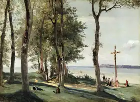 Corot, J. B. Camille: Honfleur, Kalvárie