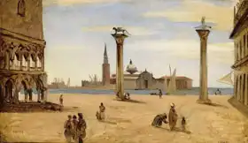 Corot, J. B. Camille: Piazzetta di San Marco, Benátky