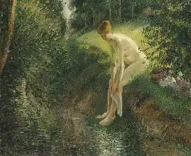 Pissarro, Camille: Koupel v lese