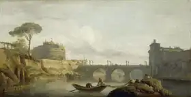 Vernet, Claude Joseph: Most a zámek Sant Angelo v Římě