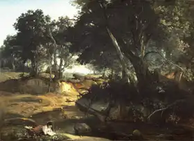 Corot, J. B. Camille: Lesík Fontainebleau