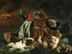 Delacroix, Eugene: Danteho bárka