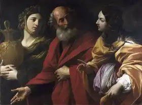 Reni, Guido: Lot a jeho dcery opouštějí Sodomu