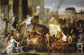 Le Brun, Charles: Alexander vstupuje do Babylónu (Triumf Alexandra)