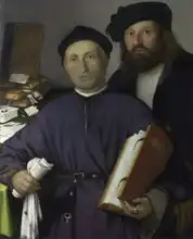 Lotto, Lorenzo: Giovanni Agostino della Torre a jeho syn Niccolò