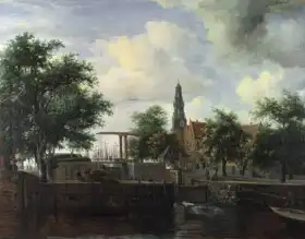 Hobbema, Meindert: Haarlem Lock, Amsterdam