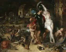 Rubens, Peter Paul: Návrat z války - Mars odzbrojen Venuší