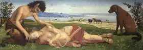 Cosimo, Piero di: Satyr truchlí nad Nymfou