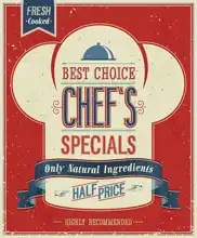 Neznámý: Chef specials Poster