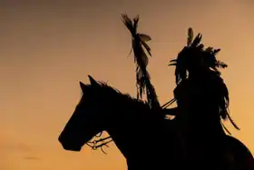 Neznámý: Indián na koni