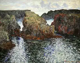 Monet, Claude: Belle Ile Rocks v Port Goulphar