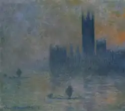 Monet, Claude: Londýnský parlament, mlha