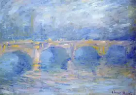 Monet, Claude: Most při západu slunce