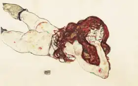 Schiele, Egon: Nudo di ragazza