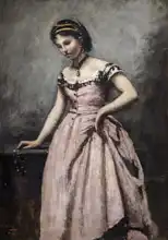 Corot, J. B. Camille: Dáma v růžovém