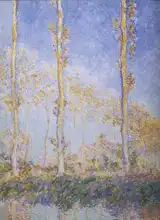 Monet, Claude: Tři topolové stromy na podzim