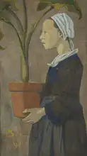 Sérusier, Paul: Bretonská dívka s květináčem