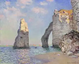 Monet, Claude: Útesy v Etretat