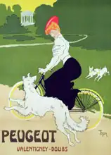 Thor, Walter: Peugeot bicycles, printed by G. Elleaume