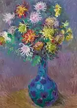 Monet, Claude: Váza chryzantém