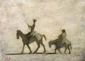 Daumier, Honore: Don Quixote a Sancho Panza