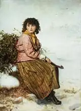 Millais, John Everet: Mistletoe Gatherer