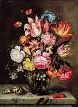 Bosschaert, Abraham: Still Life of Flowers in an Ovoid Vase