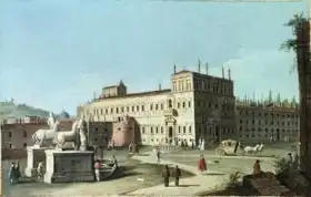 Marieschi, Michele: View of the Palazzo del Quirinale, Rome