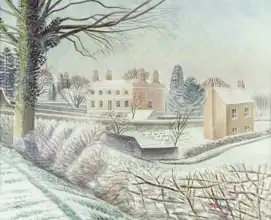 Ravilious, Eric: Vicarage in the snow