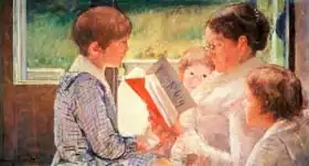 Cassatt, M. S.: Mrs. Cassatt Reading to her Grandchildren