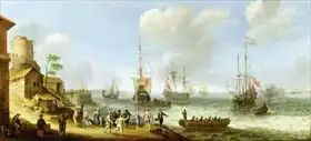 Willaerts, Adam: Dutch Warships in an Estuary
