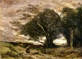 Corot, J. B. Camille: Gust of Wind