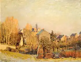 Sisley, Alfred: Frosty Morning in Louveciennes