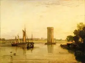 Turner, William: Tabley, the Seat of Sir J.F. Leicester, Bart.: Calm Morning