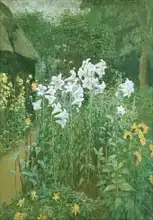 Crane, Walter: Madonna Lilies in a Garden