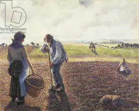 Pissarro, Camille: Sedláci na poli, Eragny