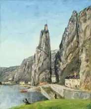 Courbet, Gustave: Rock at Bayard, Dinant, Belgium