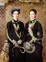 Millais, John Everet: Twins, Portrait of Kate Edith and Grace Maud Hoare
