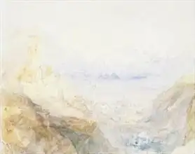 Turner, William: No.0588 Hospenthal, Fall of St. Gothard, morning