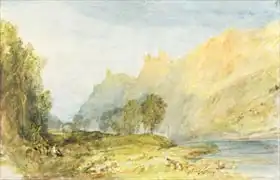Turner, William: No.1520 Bruderburgen on the Rhine
