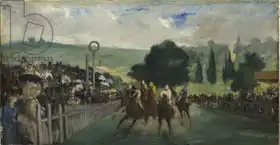 Manet, Edouard: Dostihy v Longchamp