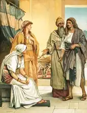 Gow, Mary L.: Jacob at the house of Laban