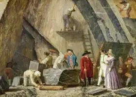 Defrance, Leonard: Extracting Sainte-Anne Marble from a Quarry